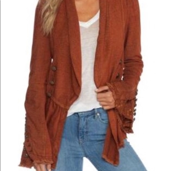 Anthropologie free people flare sleeve jacket xs - Picture 6 of 8